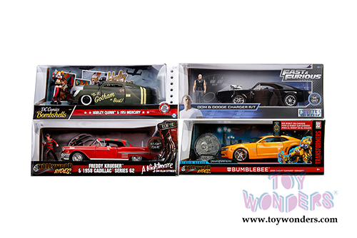 Jada Toys - Hollywood Rides Assortment W55 (1/24, diecast model car, Asstd.) 55401W55