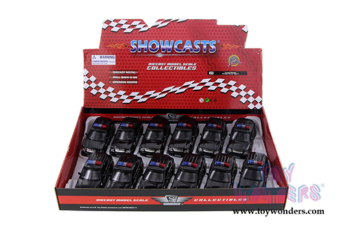 Showcasts Collectibles- Land Rover Range Rover Sport Police SUV (5" diecast model car,  Black) 555007P