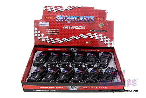 Showcasts Collectibles - Land Rover Range Rover Evoque Police SUV (5" diecast model car,  Black) 555008P