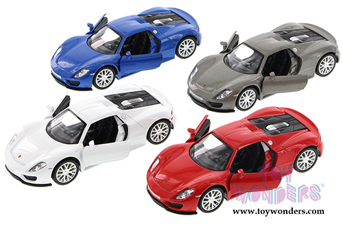 Showcasts Collectibles - Porsche 918 Spyder Hard Top (1/36 scale diecast model car, Asstd.) 555030