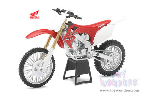 New Ray - Honda CRF250R Dirt Bike (2012, 1/12 scale diecast model bike, White/Red) 57463