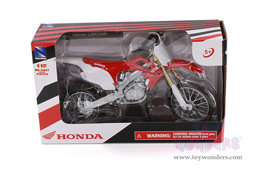 New Ray - Honda CRF250R Dirt Bike (2012, 1/12 scale diecast model bike, White/Red) 57463