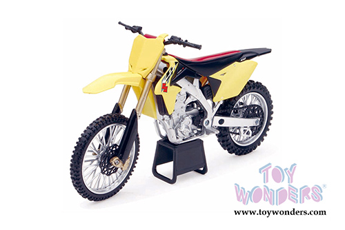 New Ray - Suzuki RM-Z450 Dirt Bike (2014, 1/12 scale diecast model bike, Yellow) 57643