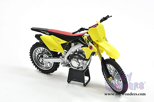 New Ray - Suzuki RM-Z450 Dirt Bike (2014, 1/12 scale diecast model bike, Yellow) 57643