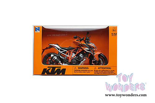 New Ray - KTM 1290 Superduke R Bike Motorcycle (2016, 1/12 scale diecast model bike, Orange) 57653