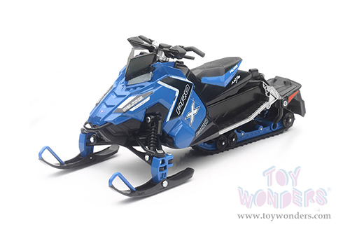 New Ray - Polaris Switchback Pro-X 800 Snowmobile (1/16 scale diecast model bike, Blue) 57783B
