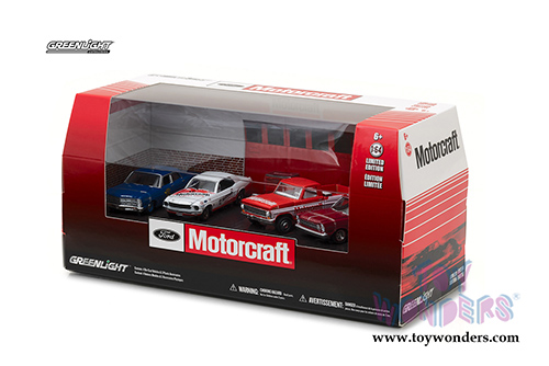 Greenlight Diorama - Ford Motorcraft Garage 7 pcs Set (1/64 scale diecast model car, Asstd.) 58040