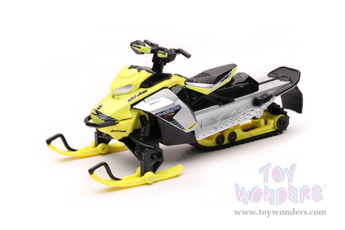 New Ray - Can-Am Ski-Doo MXZ X-RS Snowmobile (1/20 scale diecast model bike, Yellow/Black) 58203