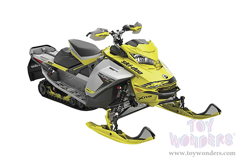 New Ray - Can-Am Ski-Doo MXZ X-RS Snowmobile (1/20 scale diecast model bike, Yellow/Black) 58203