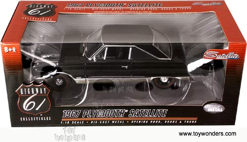 Highway 61 - Plymouth Satellite Hard Top (1967, 1:18, Black) 60088