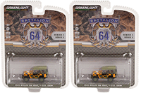 Show product details for Greenlight - Battalion 64 Series 1 | Willys MB Jeep® "Follow Me" U.S. Army (1943, 1/64 scale diecast model car, Yellow/Black/Green) 61010D/48