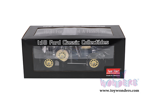 Sun Star Ford Classic - Ford Model A Roadster (1931, 1/18 scale diecast model car, Riviera Blue) 6125BU