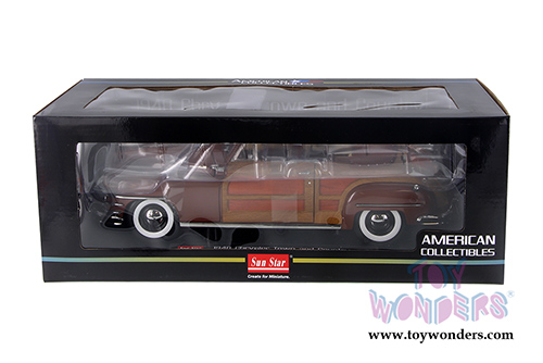 Sun Star USA - Chrysler Town & Country Convertible (1948, 1/18 scale diecast model car, Costa Rica Brown) 6143