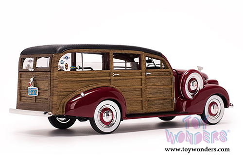 Sun Star USA - Chevrolet&reg; Woody Surf Wagon (1939, 1/18 scale diecast model car, Permanent Red) 6176