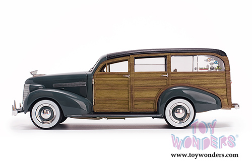 Sun Star USA - Chevrolet&reg; Woody Surf Wagon (1939, 1/18 scale diecast model car, Grandville Gray) 6177