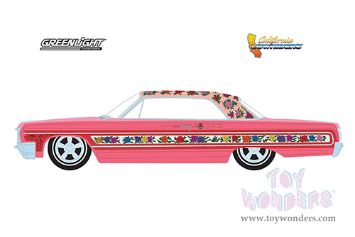 Greenlight - California Lowriders Series 1 | Chevrolet&reg; Impala&trade; Lowrider (1964, 1/64 scale diecast model car, Gypsy Rose) 63010A/48