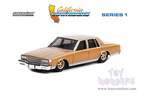 Greenlight - California Lowriders Series 1 | Chevrolet&reg; Caprice Lowrider (1985, 1/64 scale diecast model car, Custom Gold) 63010C/48