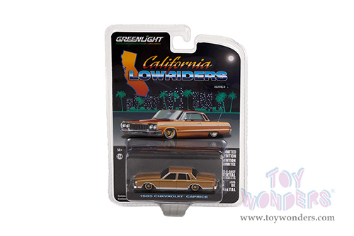 Greenlight - California Lowriders Series 1 | Chevrolet&reg; Caprice Lowrider (1985, 1/64 scale diecast model car, Custom Gold) 63010C/48