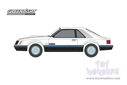 Greenlight - Hot Hatches Series 2 | Ford Mustang Cobra (1979, 1/64 scale diecast model car, White) 63020C/48