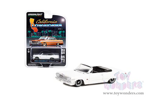 Greenlight - California Lowriders Series 2 | Chevrolet&reg; Impala&trade; SS&trade; Lowrider (1963, 1/64 scale diecast model car, White) 63030C/48