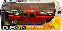 Show product details for Jada Toys Dub City - Chevy Silverado (2002, 1:18, Red) 63112MR5