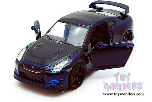 Jada Toys Fast & Furious - Brian's Nissan GTR Hardtop (2009, 1/18 scale diecast model car, Blue) 64018W8