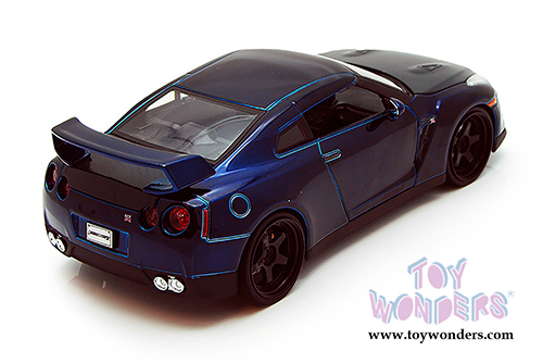 Jada Toys Fast & Furious - Brian's Nissan GTR Hardtop (2009, 1/18 scale diecast model car, Blue) 64018W8