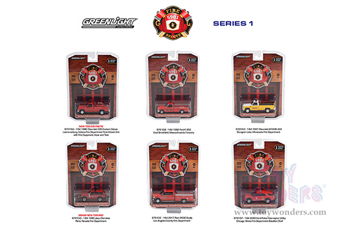 Greenlight - Fire & Rescue Series 1 (1/64 scale diecast model car, Asstd.) 67010/48