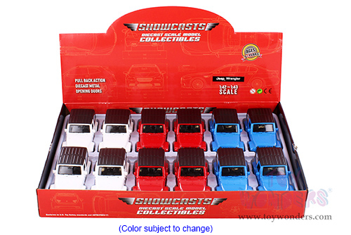 Showcasts® Collectibles - Jeep® Wrangler (1/43 scale diecast model car, Asstd.) 67425D MAP: $6.49
