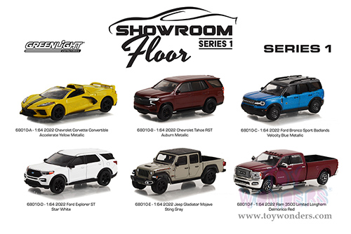 Greenlight - Showroom Floor Series 1 (1/64 scale diecast model car, Asstd.) 68010/48