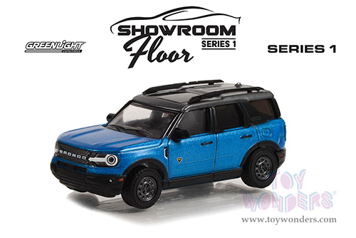 Greenlight - Showroom Floor Series 1 | Ford Bronco Sport Badlands (2022, 1/64 scale diecast model car, Velocity Blue Metallic) 68010C/48