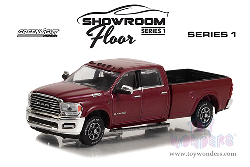 Greenlight - Showroom Floor Series 1 | Ram 3500 Limited Longhorn (2022, 1/64 scale diecast model car, Delmonico Red) 68010F/48