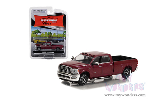 Greenlight - Showroom Floor Series 1 | Ram 3500 Limited Longhorn (2022, 1/64 scale diecast model car, Delmonico Red) 68010F/48