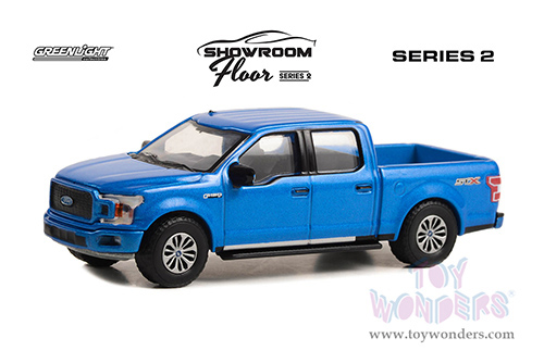 Greenlight - Showroom Floor Series 2 | Ford F-150 XL STX Package Pickup Truck (2020, 1/64 scale diecast model car, Velocity Blue) 68020A/48