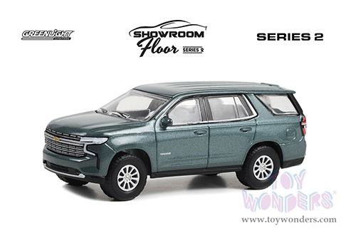 Greenlight - Showroom Floor Series 2 | Chevrolet&reg; Tahoe Premier (2022, 1/64 scale diecast model car, Evergreen Gray Metallic) 68020D/48