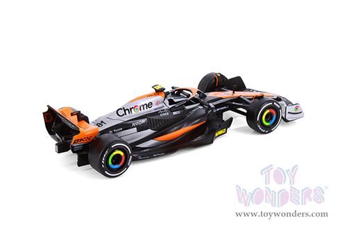 Showcasts® Collectibles - McLaren MCL60 F1 #81 Oscar Piastri & #4 Lando Norris "British GP" (2023) (1/24 scale diecast model car, Asstd.) 68211D MAP: $19.99