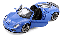 Showcasts® Collectibles - Porsche 918 Spyder (1/24 scale diecast model car, Asstd.) 68243D MAP: $16.99