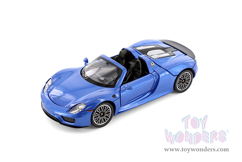 Showcasts® Collectibles - Porsche 918 Spyder (1/24 scale diecast model car, Asstd.) 68243D MAP: $19.99
