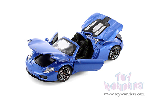 Showcasts® Collectibles - Porsche 918 Spyder (1/24 scale diecast model car, Asstd.) 68243D MAP: $19.99