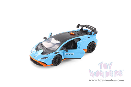 Showcasts® Collectibles - Lamborghini Huracán STO (1/24 scale diecast model car, Blue) 68279BU MAP: $22.99