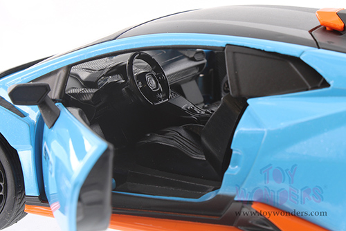 Showcasts® Collectibles - Lamborghini Huracán STO (1/24 scale diecast model car, Blue) 68279BU MAP: $22.99