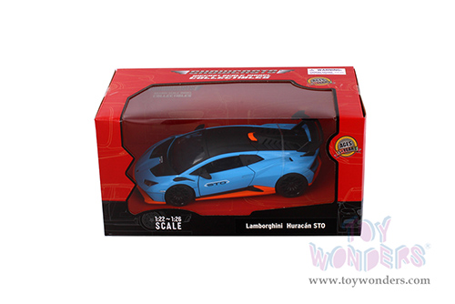 Showcasts® Collectibles - Lamborghini Huracán STO (1/24 scale diecast model car, Blue) 68279BU MAP: $22.99