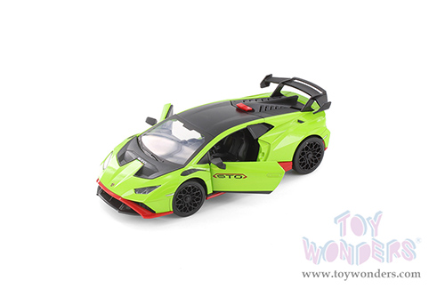 Showcasts® Collectibles - Lamborghini Huracán STO (1/24 scale diecast model car, Green) 68279GN MAP: $22.99
