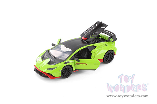 Showcasts® Collectibles - Lamborghini Huracán STO (1/24 scale diecast model car, Green) 68279GN MAP: $22.99
