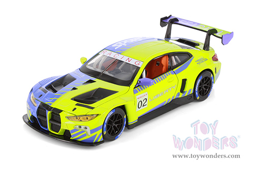 Showcasts® Collectibles - BMW M4 GT3 Liberty Racing Car #02 (1/24 scale diecast model car, Green/Blue) 68282GD MAP: $19.99