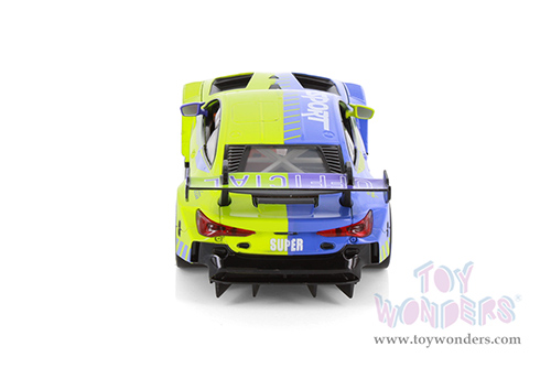 Showcasts® Collectibles - BMW M4 GT3 Liberty Racing Car #02 (1/24 scale diecast model car, Green/Blue) 68282GD MAP: $19.99