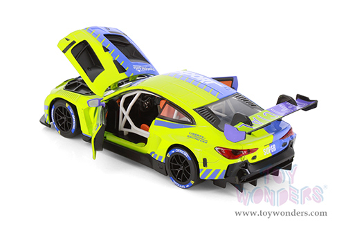 Showcasts® Collectibles - BMW M4 GT3 Liberty Racing Car #02 (1/24 scale diecast model car, Green/Blue) 68282GD MAP: $19.99