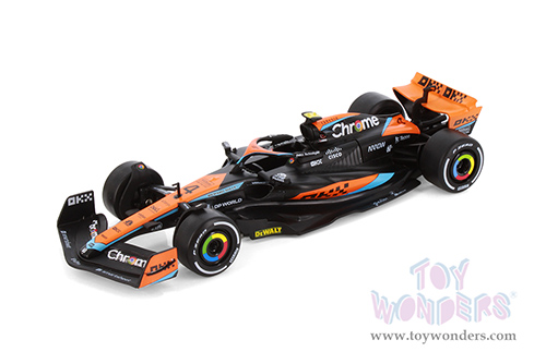 Showcasts® Collectibles - McLaren MCL60 F1 #81 Oscar Piastri & #4 Lando Norris "British GP" (2023) (1/24 scale diecast model car, Asstd.) 68287D MAP: $19.99