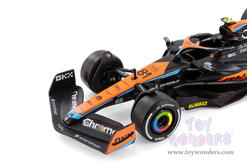 Showcasts® Collectibles - McLaren MCL60 F1 #81 Oscar Piastri "British GP" (2023) (1/24 scale diecast model car, Black/Orange) 68287WK/81 MAP: $22.99