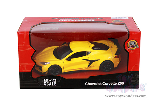 Showcasts® Collectibles - Chevrolet® Corvette® Z06 (1/24 scale diecast model car, Yellow) 68289WYL MAP: $22.99